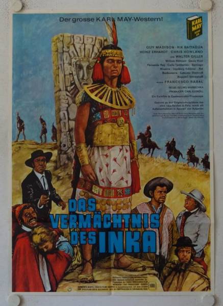 Karl May Das Vermächtnis des Inka originales deutsches Filmplakat